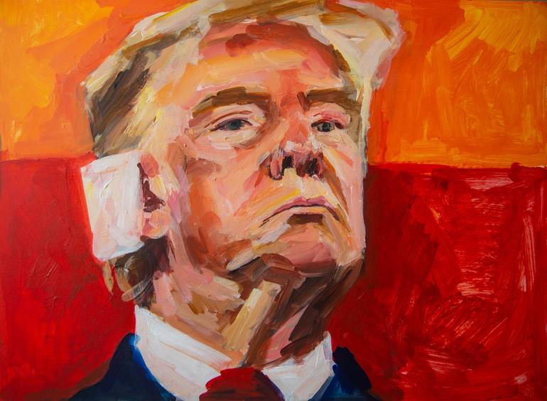 Original Portraiture Politics Paintings by Florencia Del Fabbro