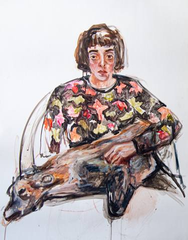 Original Expressionism Mortality Paintings by Florencia Del Fabbro