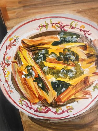 Original Expressionism Food Paintings by Florencia Del Fabbro