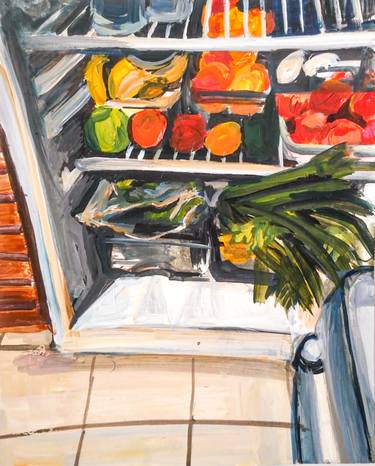 Original Expressionism Cuisine Paintings by Florencia Del Fabbro