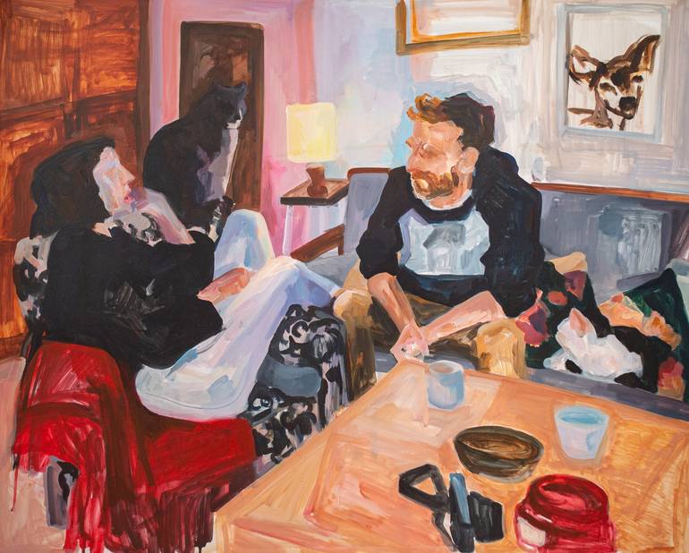Original Expressionism Home Paintings by Florencia Del Fabbro