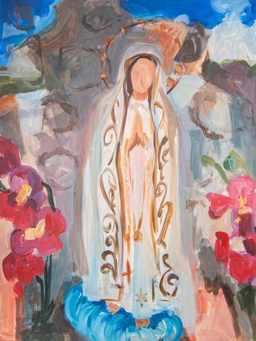 Original Expressionism Religion Paintings by Florencia Del Fabbro