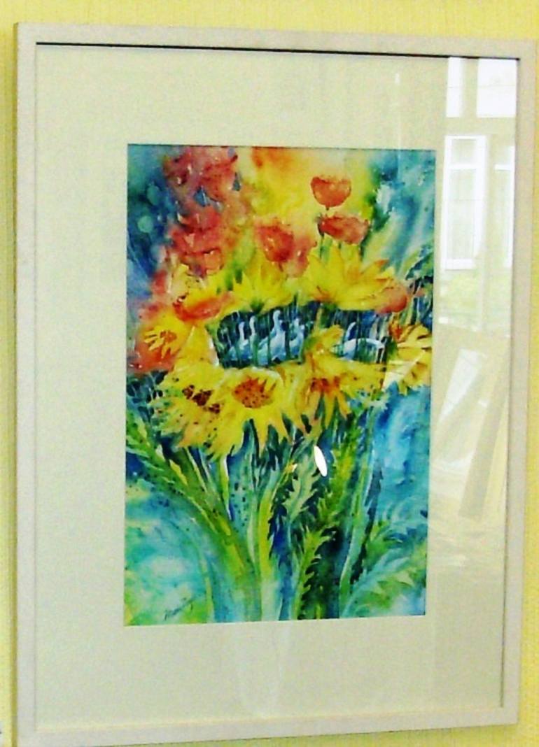 Original Impressionism Floral Painting by Trudi Doyle