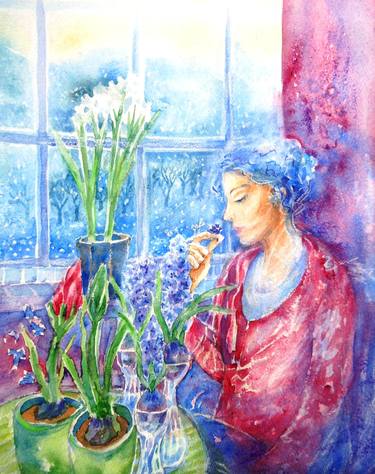 Print of Figurative Floral Paintings by Trudi Doyle