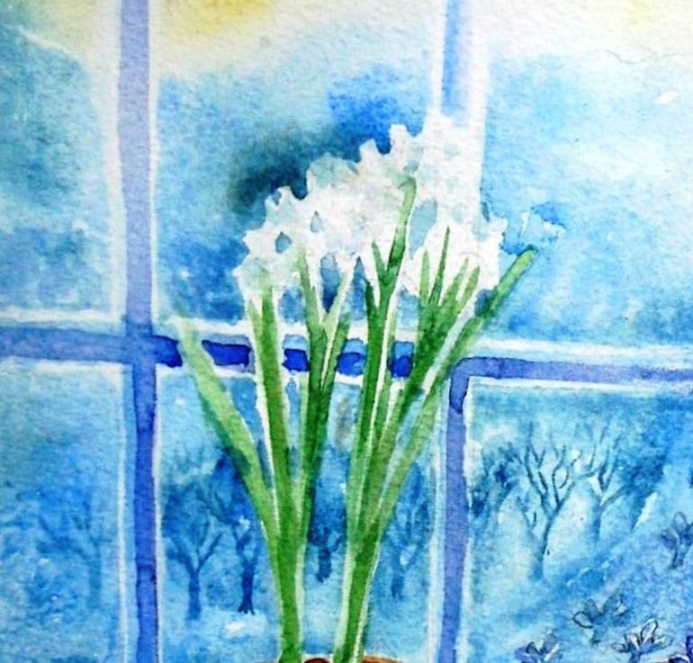 Original Floral Painting by Trudi Doyle
