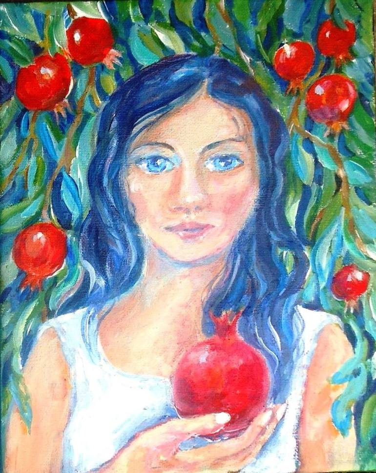 persephone pomegranate painting