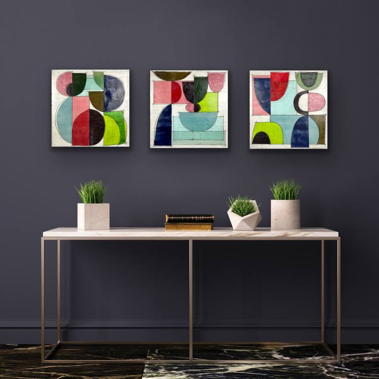 Original Contemporary Abstract Mixed Media by Gina Cochran