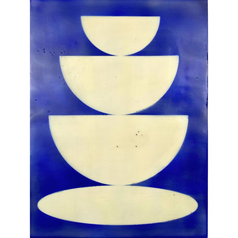 Original Geometric Abstract Mixed Media by Gina Cochran