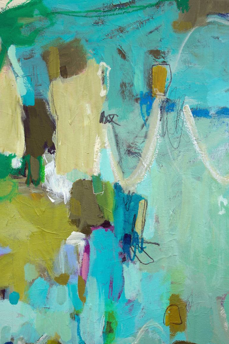 Original Abstract Expressionism Abstract Painting by Gina Cochran
