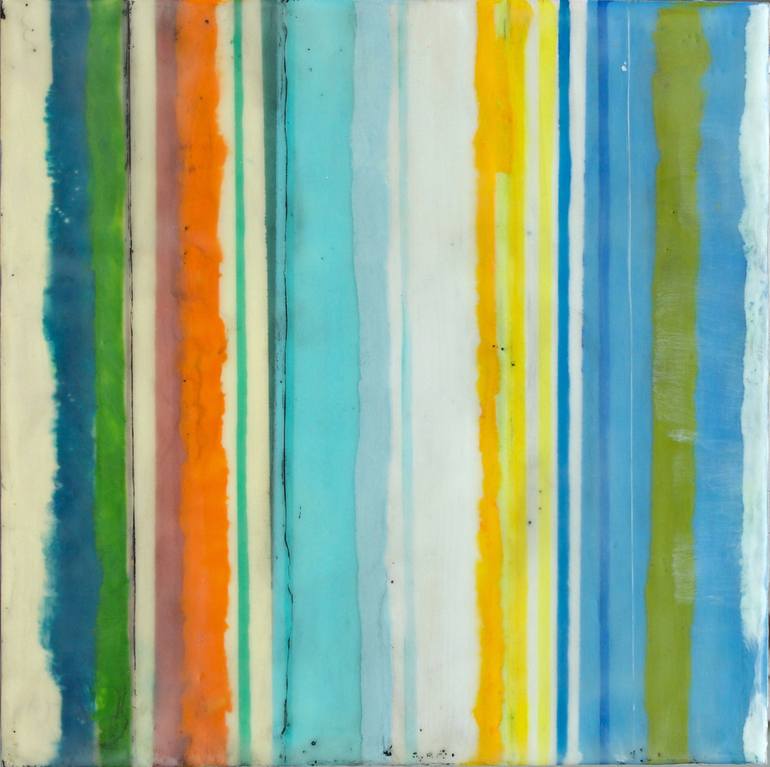 Original stripes Abstract Painting by GINA COCHRAN