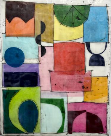 Print of Expressionism Abstract Collage by GINA COCHRAN