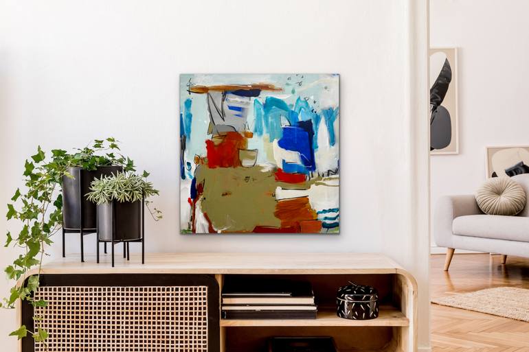 Original Abstract Expressionism Abstract Painting by Gina Cochran