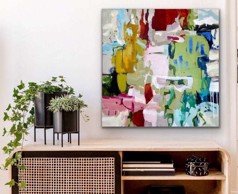 Original Abstract Expressionism Abstract Painting by Gina Cochran