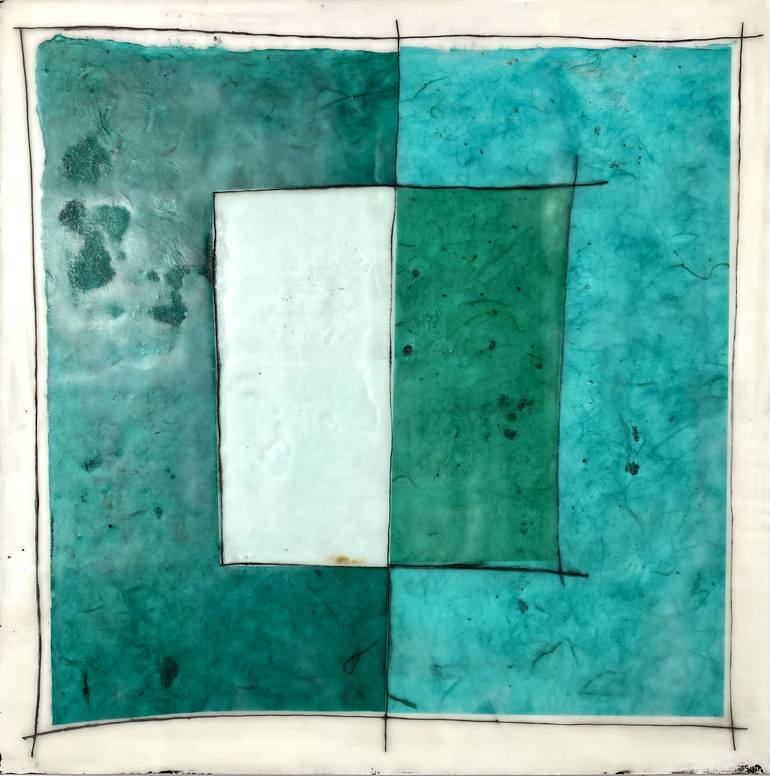 Original Abstract Geometric Collage by GINA COCHRAN