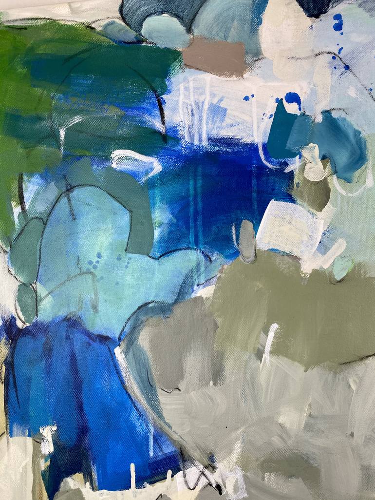 Original Abstract Expressionism Abstract Painting by Gina Cochran