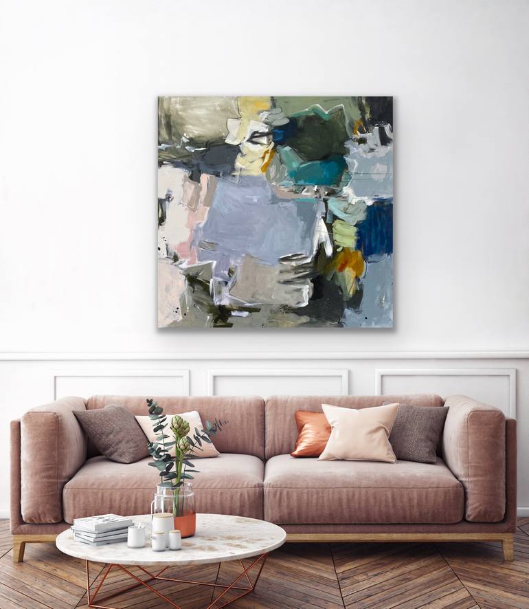 Original Abstract Expressionism Abstract Painting by Gina Cochran