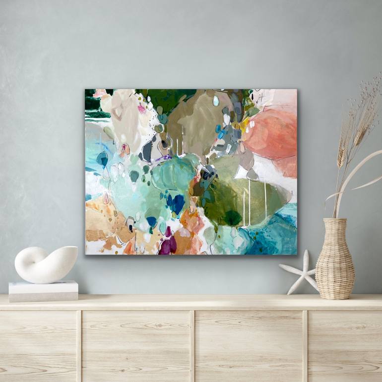 Original Abstract Expressionism Abstract Painting by GINA COCHRAN