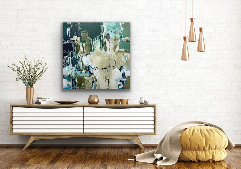 Original Abstract Expressionism Abstract Painting by Gina Cochran