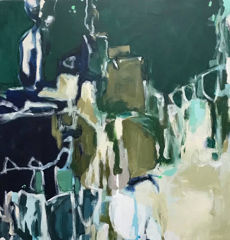 Original Abstract Expressionism Abstract Painting by Gina Cochran