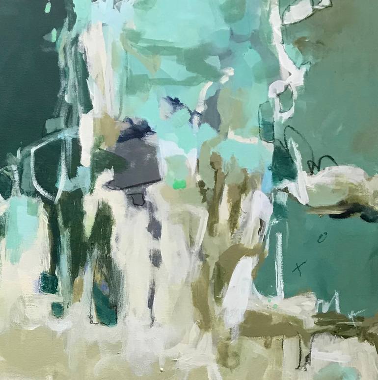 Original Abstract Expressionism Abstract Painting by Gina Cochran