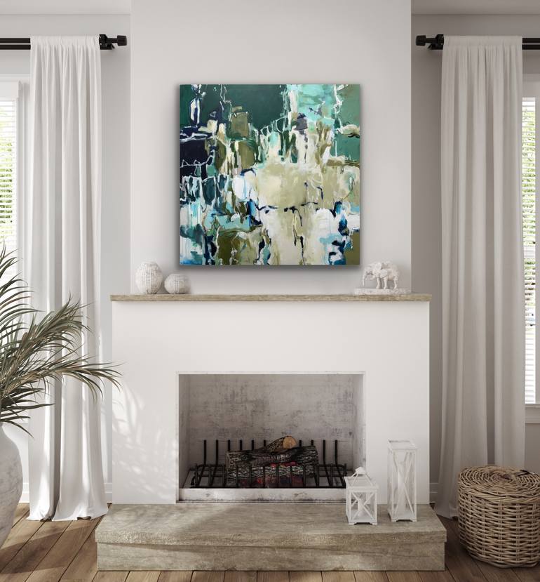 Original Abstract Expressionism Abstract Painting by Gina Cochran