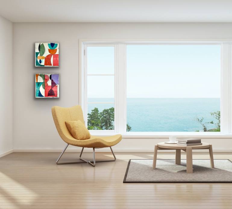 Original Art Deco Abstract Painting by Gina Cochran