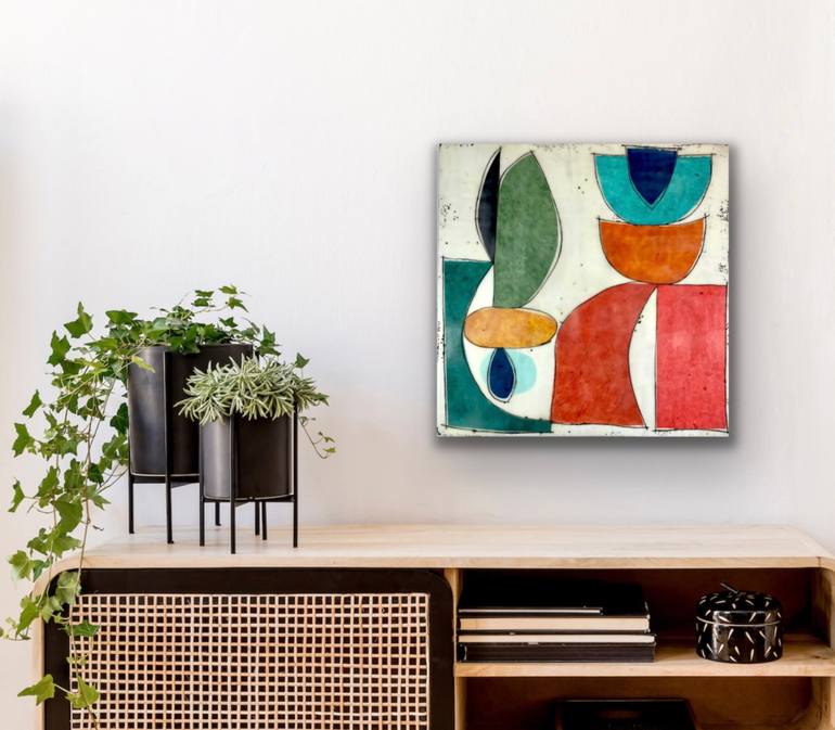 Original Art Deco Abstract Painting by Gina Cochran