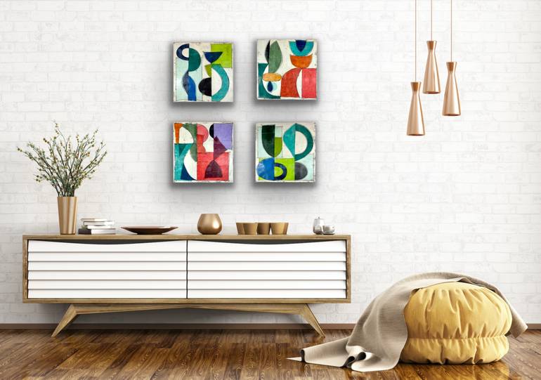 Original Art Deco Abstract Painting by Gina Cochran