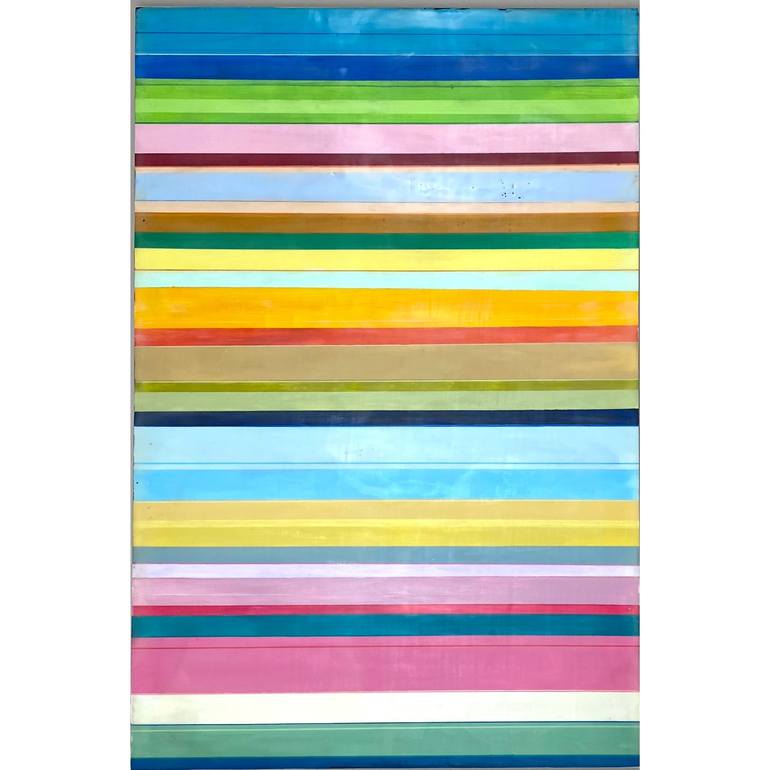 Original Stripes Patterns Painting by GINA COCHRAN