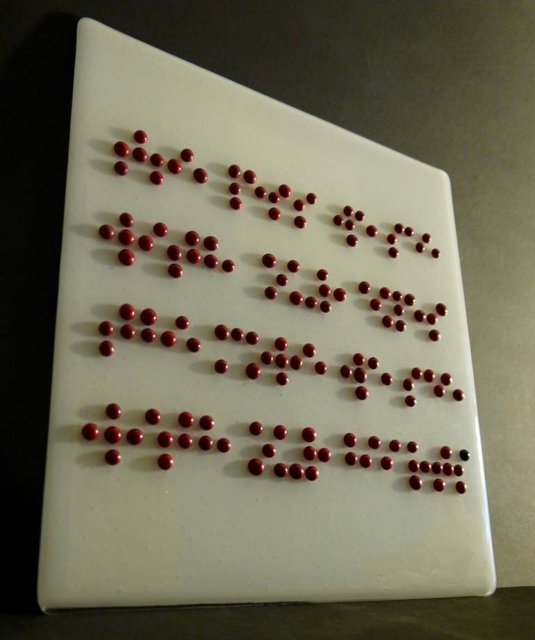Original Abstract Language Sculpture by John Burton