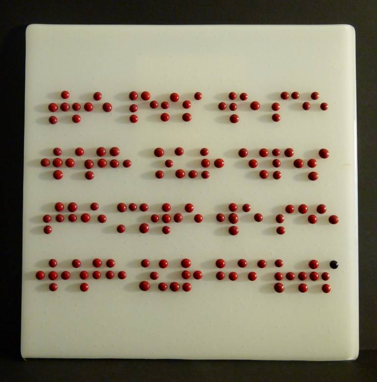 Original Abstract Language Sculpture by John Burton