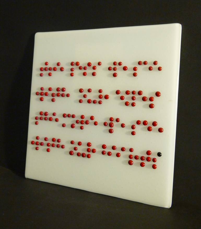 Original Abstract Language Sculpture by John Burton