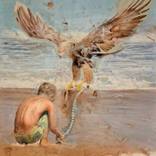 Collana di perle con aquila e bambino by Nicola Pucci