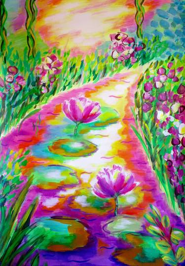 Original Expressionism Botanic Paintings by Jolanda Bakker - vd Ploeg