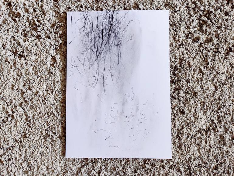 Original Abstract Expressionism Abstract Drawing by Anna Eckert