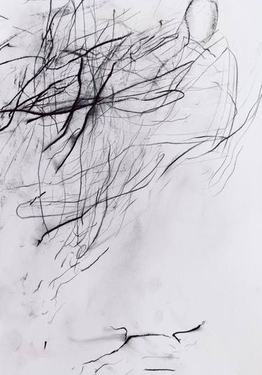 Original Abstract Expressionism Abstract Drawings by Anna Eckert