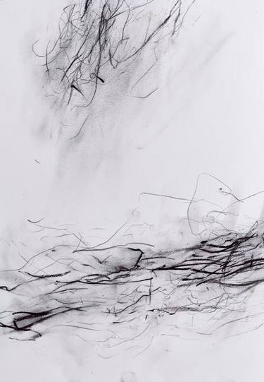 Original Abstract Expressionism Abstract Drawings by Anna Eckert