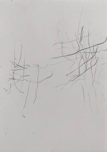 Original Abstract Expressionism Abstract Drawings by Anna Eckert