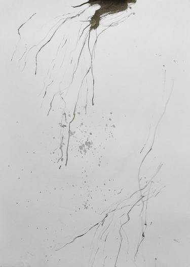 Original Abstract Expressionism Abstract Drawings by Anna Eckert