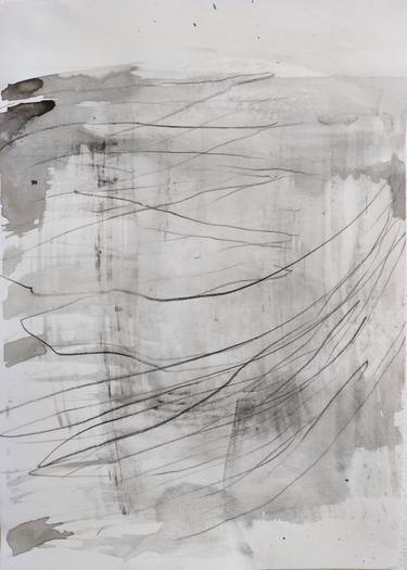 Original Abstract Expressionism Abstract Drawings by Anna Eckert