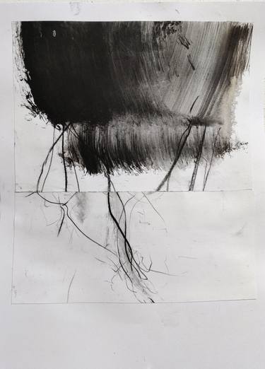 Original Abstract Expressionism Abstract Drawings by Anna Eckert