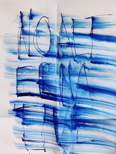 Original Abstract Language Drawings by Anna Eckert