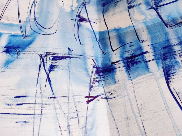 Original Abstract Language Drawing by Anna Eckert