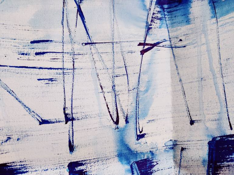 Original Abstract Language Drawing by Anna Eckert