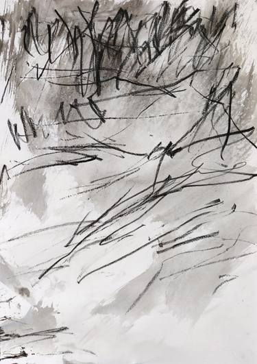 Original Abstract Expressionism Abstract Drawings by Anna Eckert