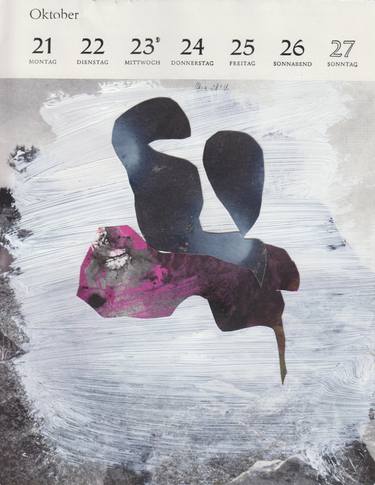 Original Figurative Animal Collage by Anna Eckert