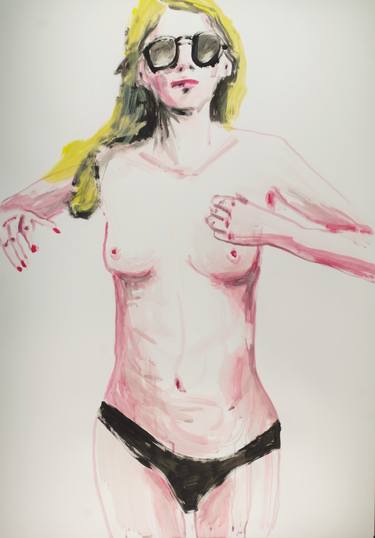 Original Expressionism Nude Paintings by Anna Eckert