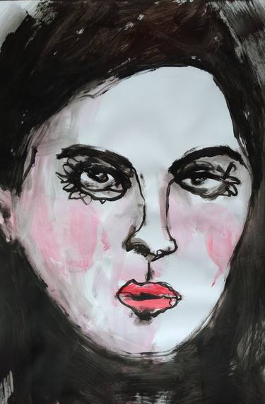 Original Expressionism Portrait Paintings by Anna Eckert