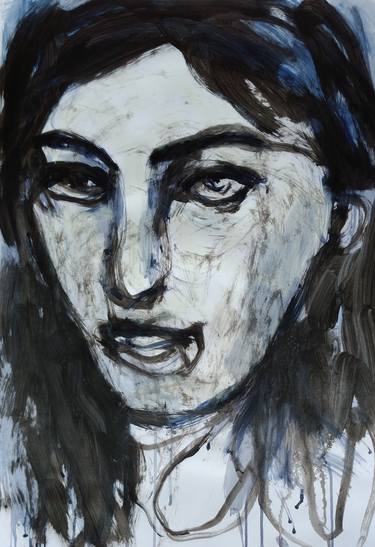 Original Expressionism Portrait Paintings by Anna Eckert