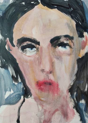 Print of Expressionism Portrait Paintings by Anna Eckert